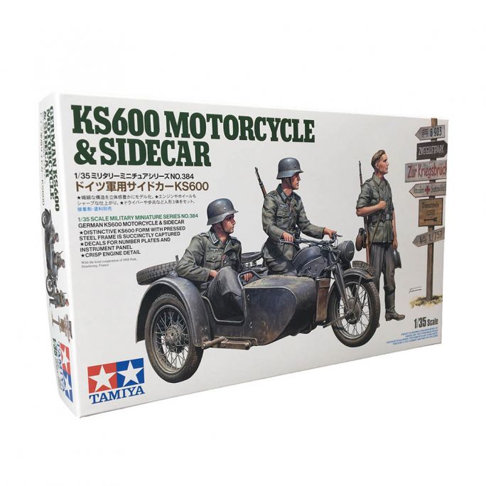 Moto KS600 et Sidecar - Tamiya 35384 - 1/35