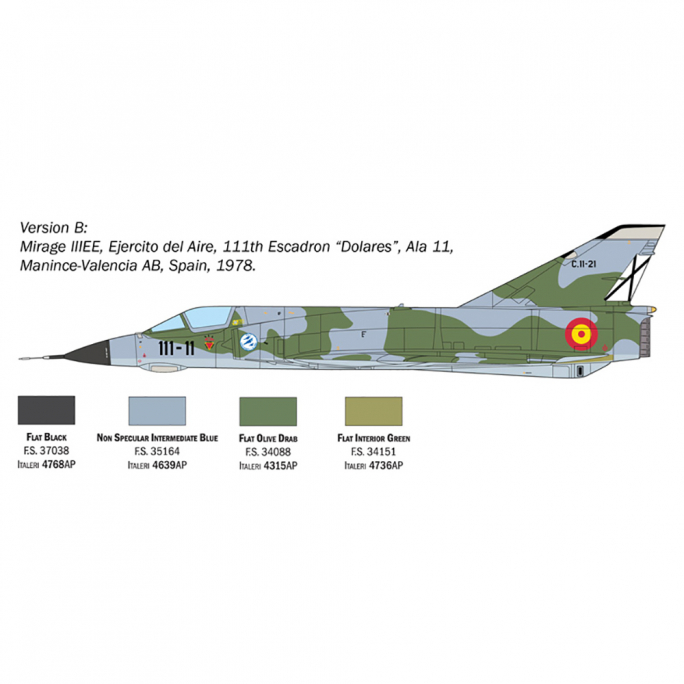 Avion Mirage III E - Italeri 2816 - 1/72