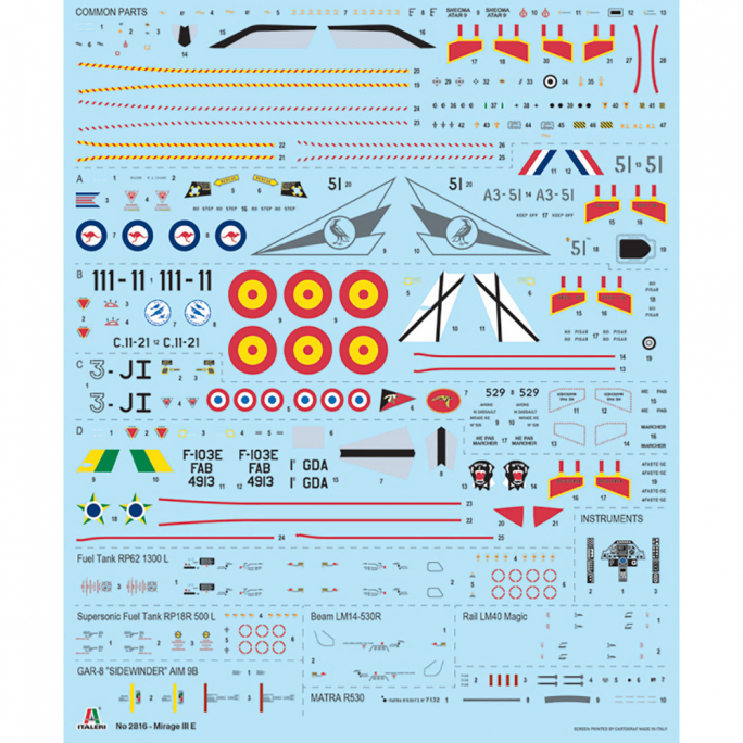Avion Mirage III E - Italeri 2816 - 1/72