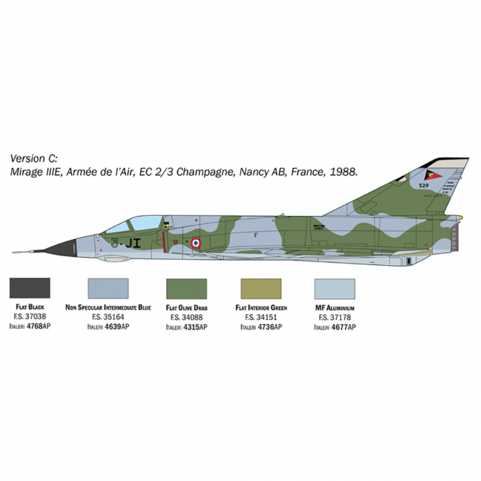 Avion Mirage III E - Italeri 2816 - 1/72