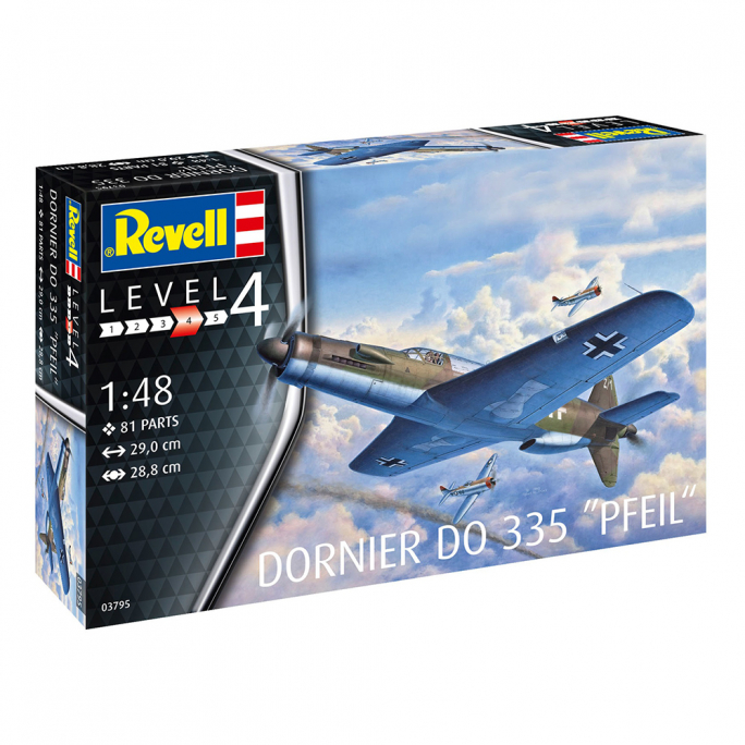 Avion Dornier DO 335 "Pfeil" - REVELL 03795 - 1/48