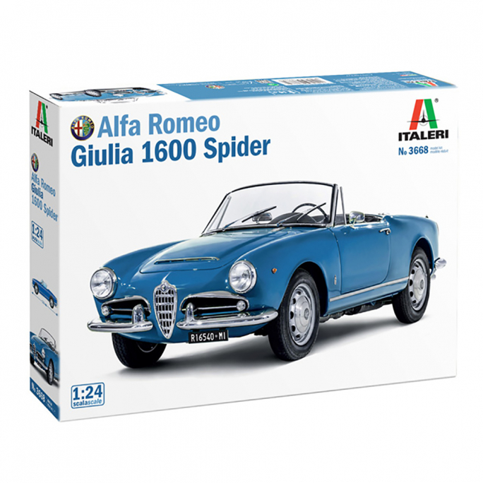 Alfa Romeo Giulia 1600 Spider - ITALERI 3668 - 1/24