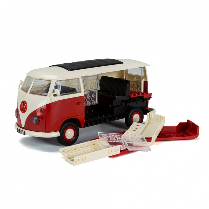 Volkswagen Combi Split "Quick Build", Rouge / Blanc - AIRFIX J6017