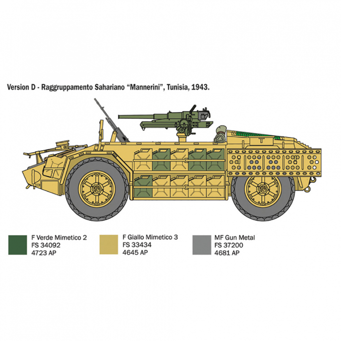 Véhicule AS.42 Sahariana - ITALERI 6530 - 1/35