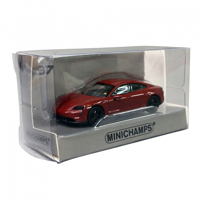 Porsche Taycan Turbo S, Rouge - Minichamps 870068404 - HO 1/87