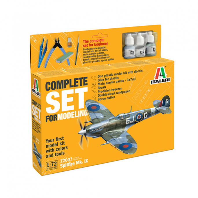 Spitfire Mk. IX - Kit de démarrage  - ITALERI 72007 - 1/72