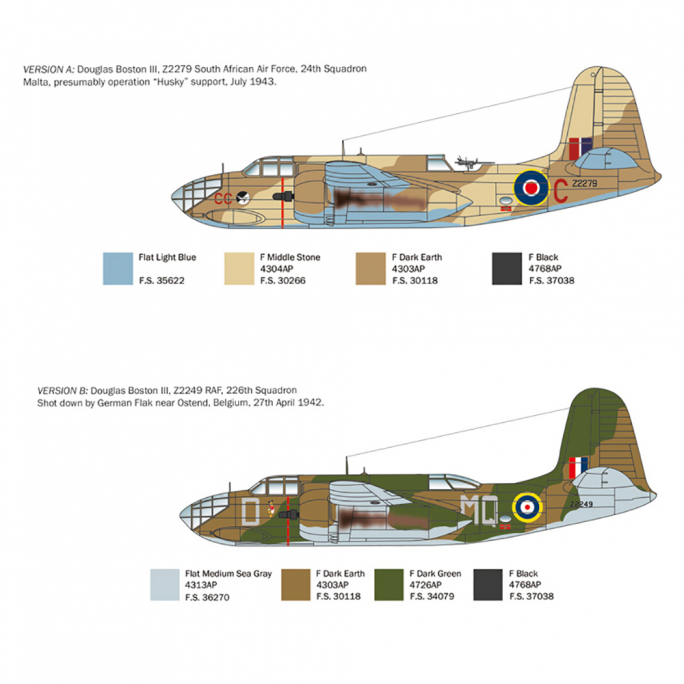 BOSTON III A-20 B/C Havoc - ITALERI 2656 - 1/48