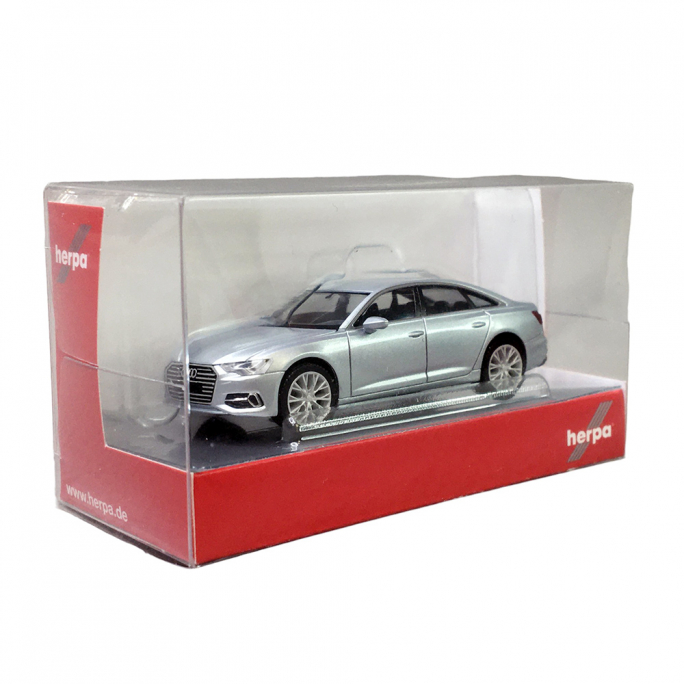 Audi A6 Limousine, Gris - Herpa 430630-004 - HO 1/87