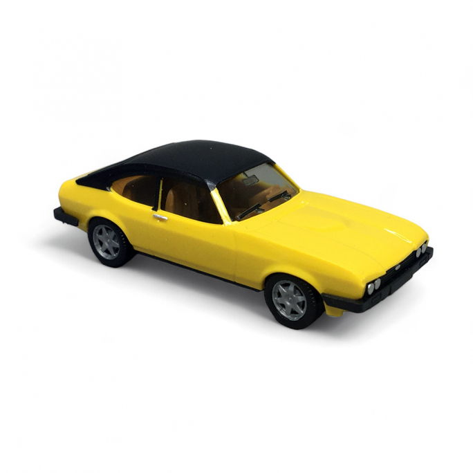 Ford Capri II, Jaune - Herpa 420570-002 - HO 1/87