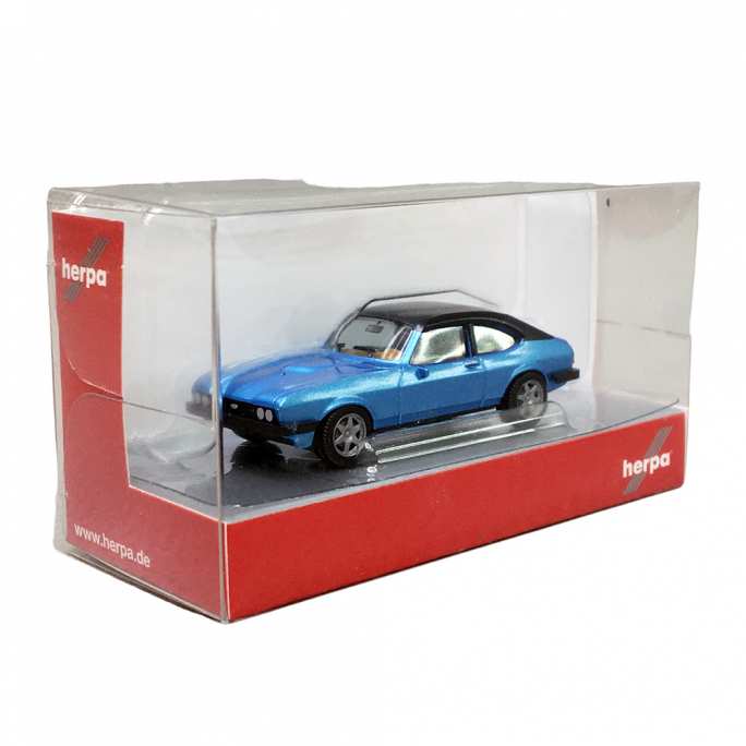 Ford Capri II, Bleu - Herpa 430807-002 - HO 1/87