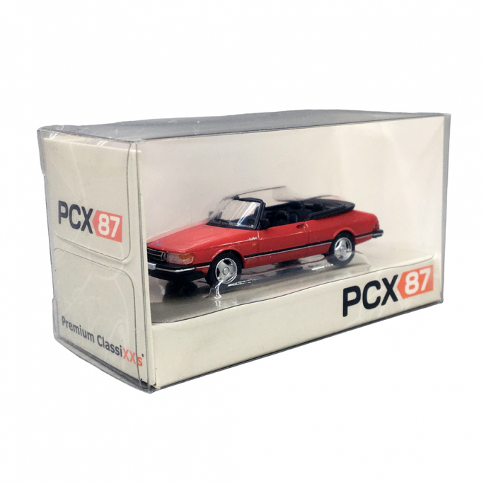 Saab 900 Cabriolet, Rouge - PCX870669 - HO 1/87