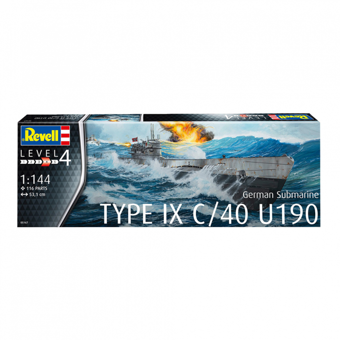 Sous-marin allemand Type IX C/40 (U190) - REVELL 05167 - 1/144