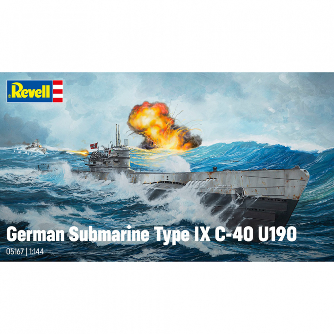 Sous-marin allemand Type IX C/40 (U190) - REVELL 05167 - 1/144