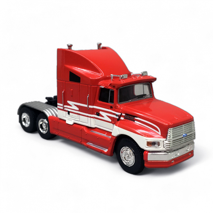 Camion, Ford Aeromax, Rouge Vif & Blanc - Brekina 85901 - HO 1/87