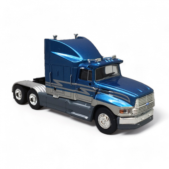 Camion, Ford Aeromax, Bleu & Argent - Brekina 85902 - HO 1/87