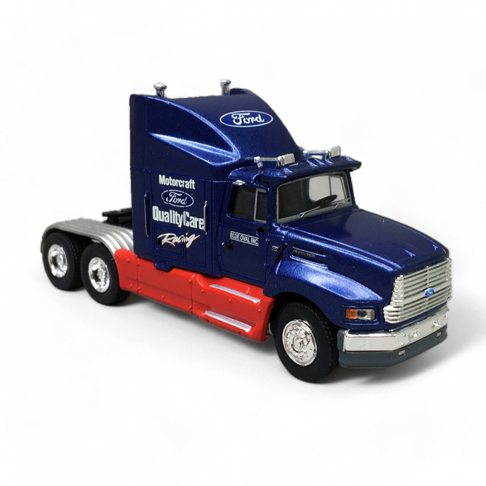 Camion, Ford Aeromax Ford Racing 1990, Bleu & Rouge - Brekina 85906 - HO 1/87