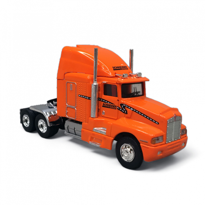 Tracteur Kenworth T 600 SCHNEIDER National - Ecole, Orange - Brekina 85931 - 1/87