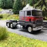 Camion, tracteur Ford CLT 9000, Gris, Gris foncé & Rouge - Brekina 85856 - HO 1/87