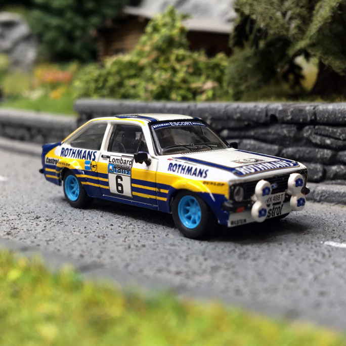 Ford Escort RS 1800, Bleu, Jaune & Blanc - BREKINA 19587 - HO 1/87