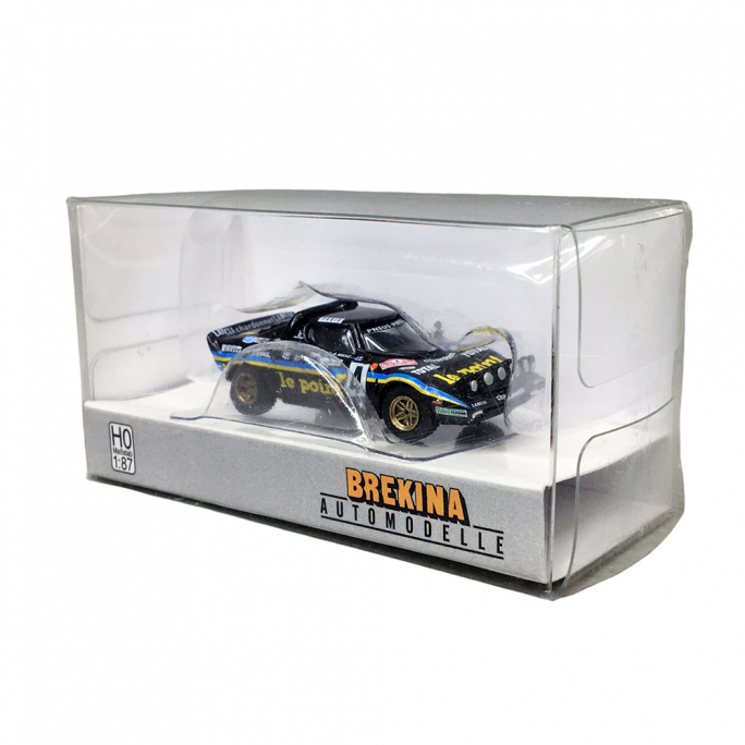 Lancia Stratos HF N°4 Le Point Monte Carlo, Noir, Jaune & Bleu - BREKINA 29660 - HO 1/87