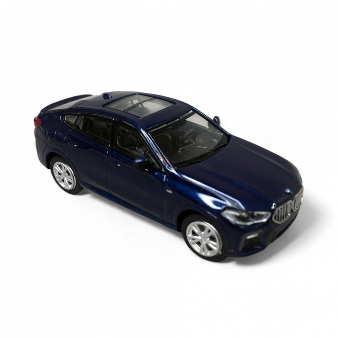 Bmw X6, 2020, Bleu métallique - MINICHAMPS 870 020521 - 1/87