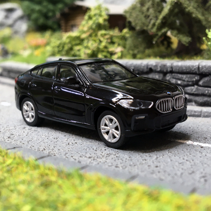 Bmw X6, 2020, Noir métallique - MINICHAMPS 870 020524 - 1/87