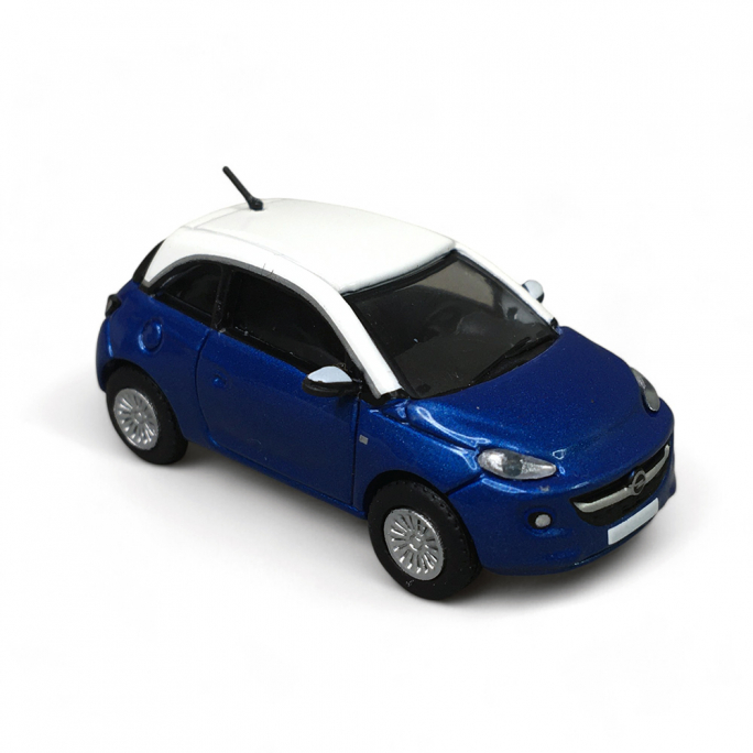 Opel Adam, Bleu Métallisé & Blanc - PCX 870381 - HO 1/87