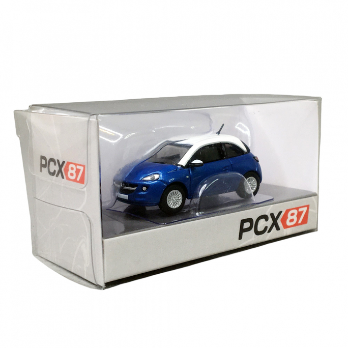 Opel Adam, Bleu Métallisé & Blanc - PCX 870381 - HO 1/87