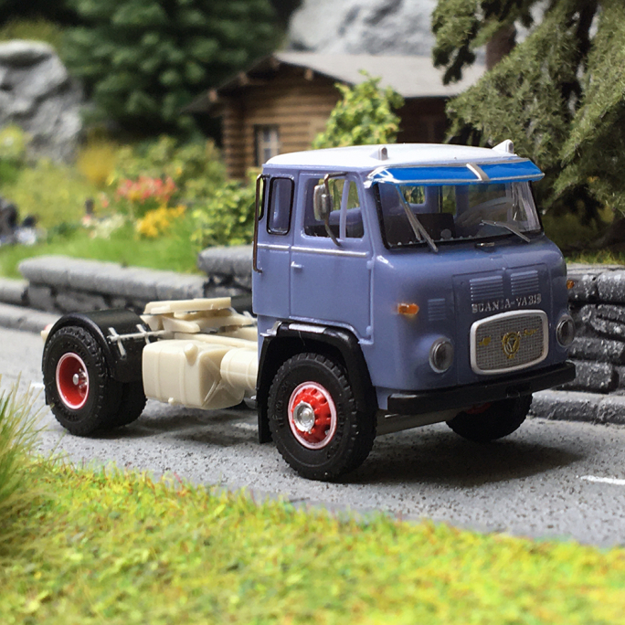 Camion Scania LB76, Bleu - Herpa 87MBS026161- HO 1/87