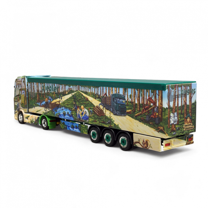 Scania CS 20 HD - Semi-remorque à fond mouvant  « Holz Ziegler » - HERPA 122290 - HO 1/87