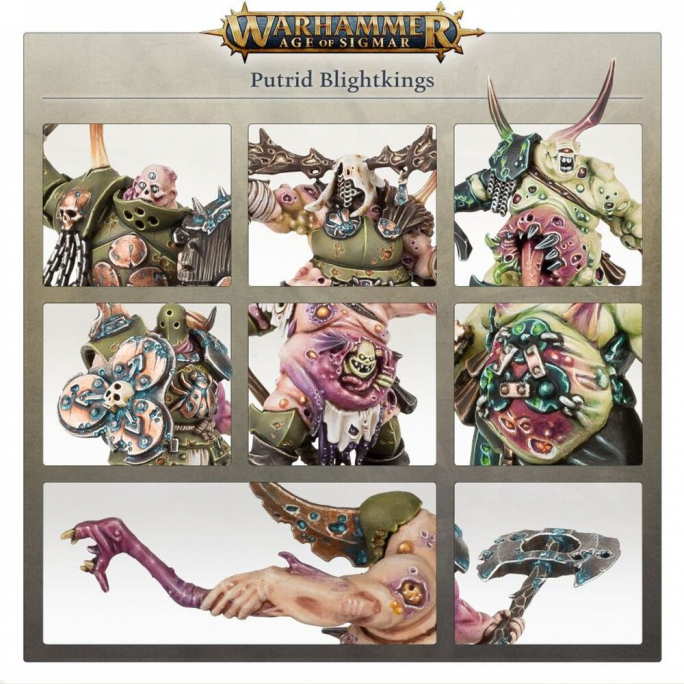 Warhammer AOS : Maggotkin Of Nurgle, Putrid Blightkings - WARHAMMER 83-28