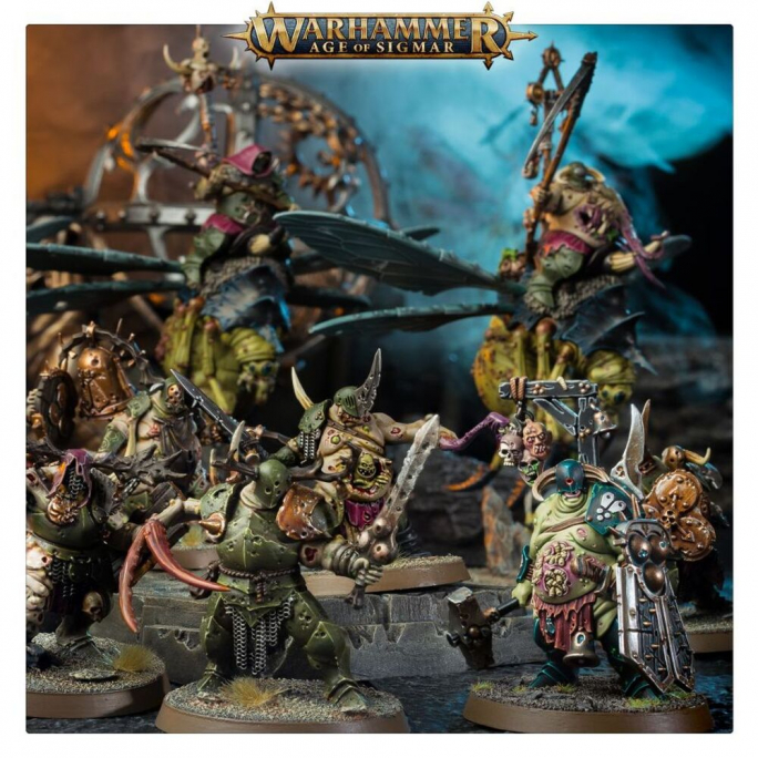 Warhammer AOS : Maggotkin Of Nurgle, Putrid Blightkings - WARHAMMER 83-28