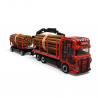 Scania CR20 HD - Remorque de transport de bois (avec charge) « Worm Transporte » - HERPA 317443 - HO 1/87