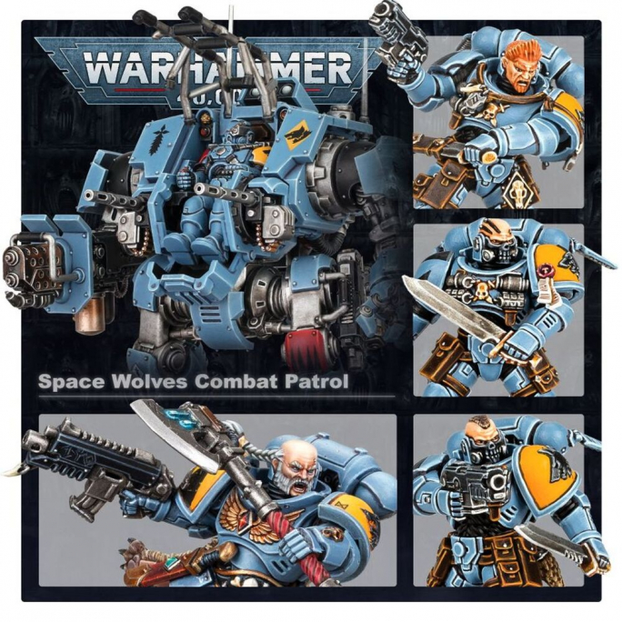 Warhammer 40,000 : Space Wolves Combat Patrol - WARHAMMER 53-37