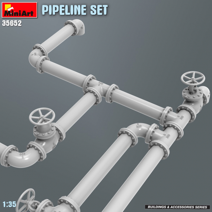 Ensemble de Pipeline, Série Buildings & Accessories - MINIART 35652 - 1/35