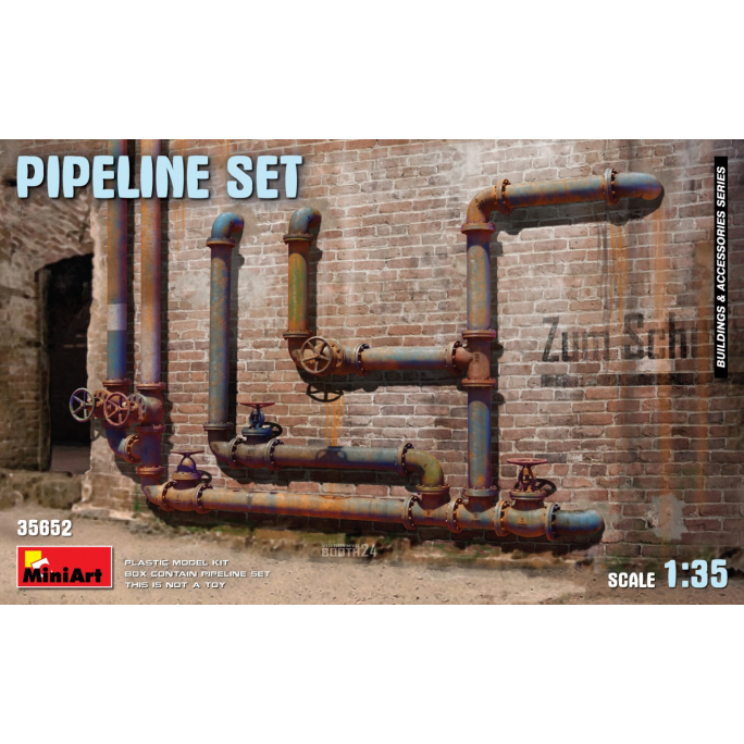 Ensemble de Pipeline, Série Buildings & Accessories - MINIART 35652 - 1/35