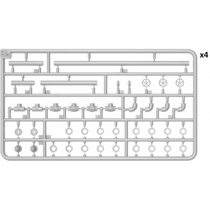 Ensemble de Pipeline, Série Buildings & Accessories - MINIART 35652 - 1/35