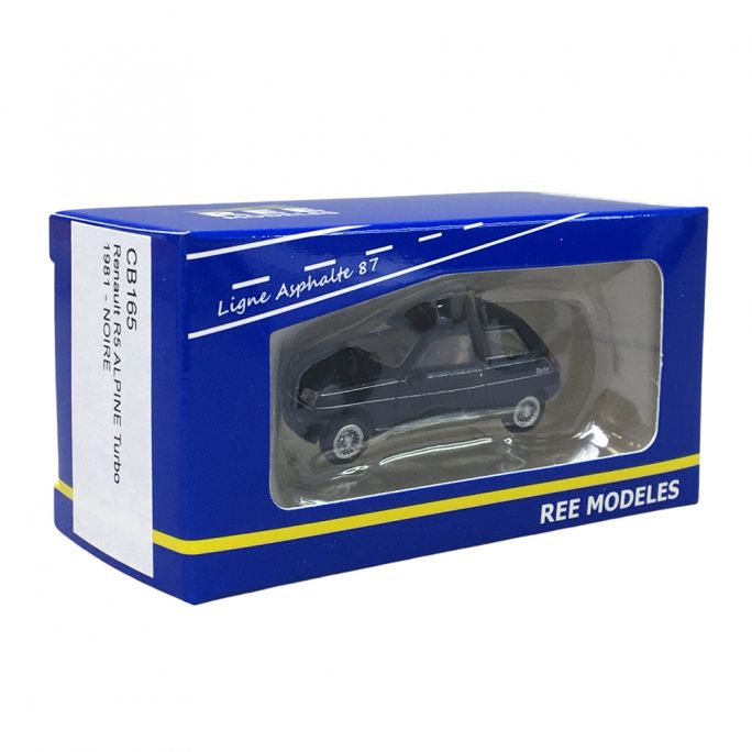 Renault R5 Alpine Turbo 1981, Noir - REE CB-165 - HO 1/87