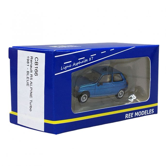 Renault R5 Alpine Turbo 1981, Bleu - REE CB-166 - HO 1/87