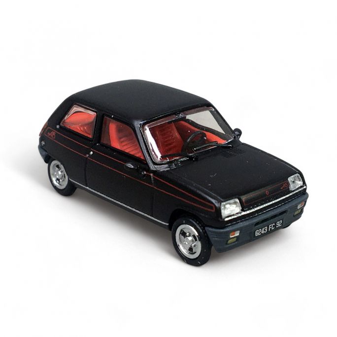 Renault R5 Alpine 1978 Phase 2, Noir - REE CB-162 - HO 1/87