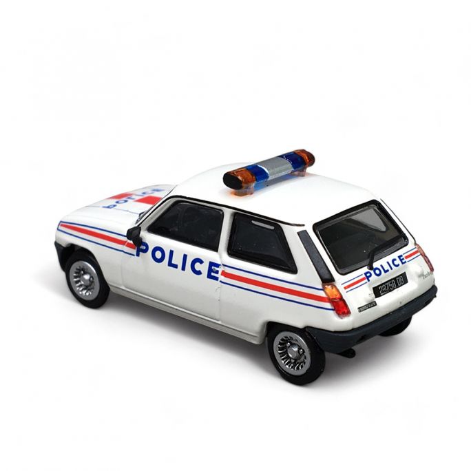 Renault R5 Alpine Turbo 1981 "Police", Blanc - REE CB-167 - HO 1/87