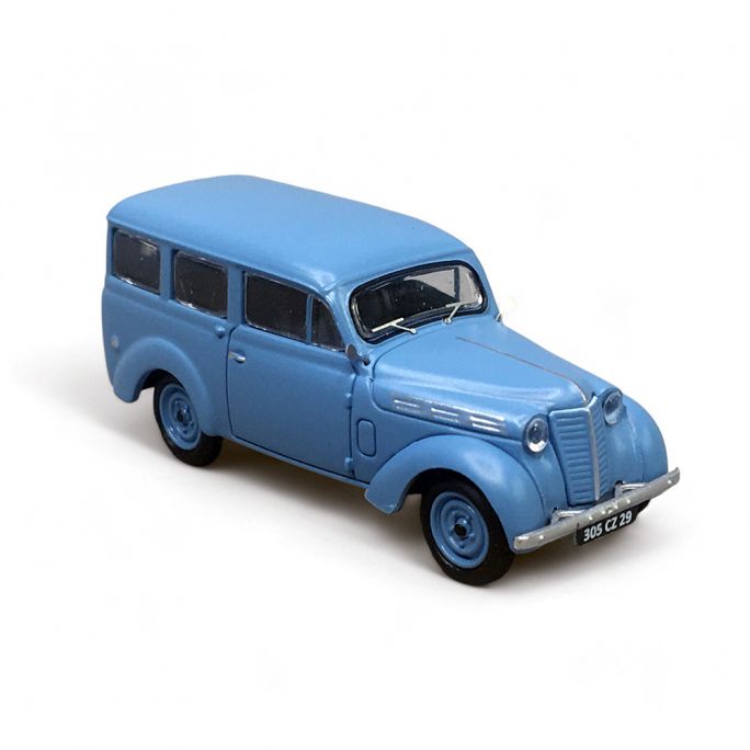 Renault Juvaquatre Familliale Vitré, Bleu Céladon - REE CB-176 - HO 1/87