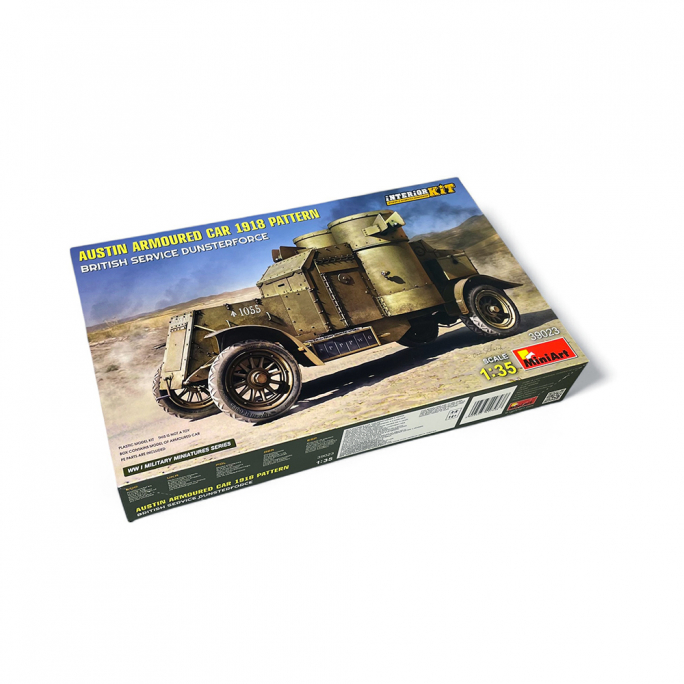 Voiture Blindée Austin Modèle 1918 - Service Britannique Dunsterforce, WW II Military Miniatures Series - MINIART 39023 - 1/35