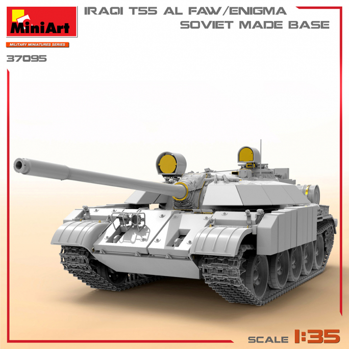 T-55 Irakien Al Faw/Enigma Base de Fabrication Soviétique, WW II Military Miniatures Series - MINIART 37095 - 1/35