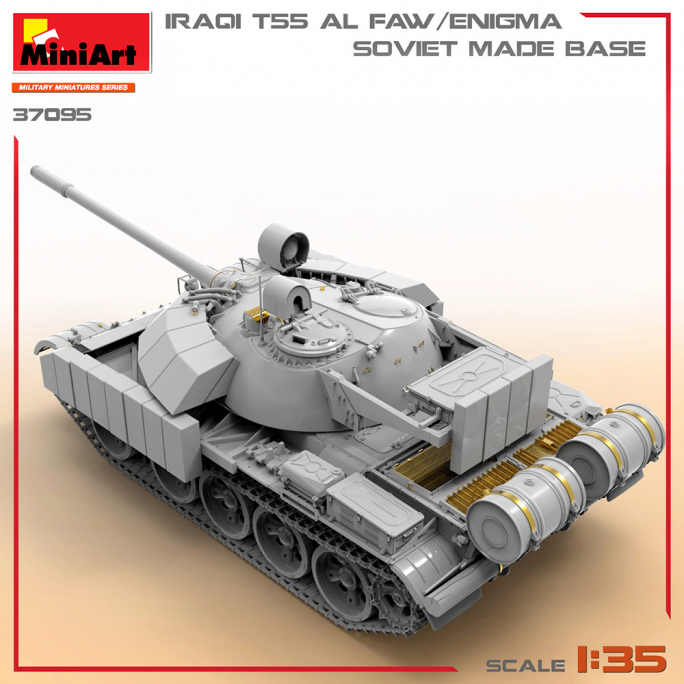 T-55 Irakien Al Faw/Enigma Base de Fabrication Soviétique, WW II Military Miniatures Series - MINIART 37095 - 1/35