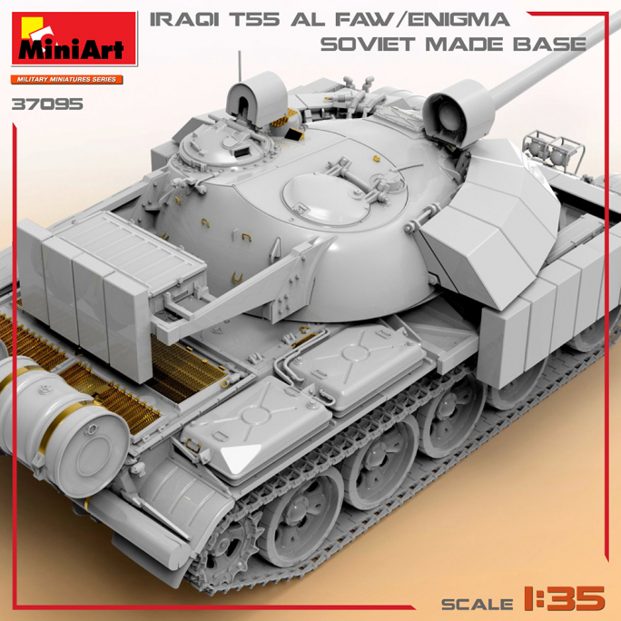 T-55 Irakien Al Faw/Enigma Base de Fabrication Soviétique, WW II Military Miniatures Series - MINIART 37095 - 1/35