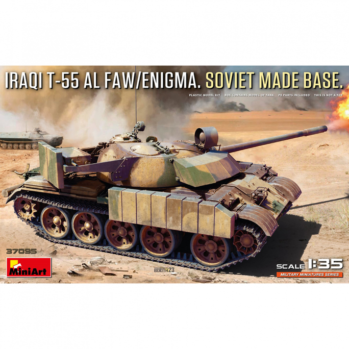 T-55 Irakien Al Faw/Enigma Base de Fabrication Soviétique, WW II Military Miniatures Series - MINIART 37095 - 1/35