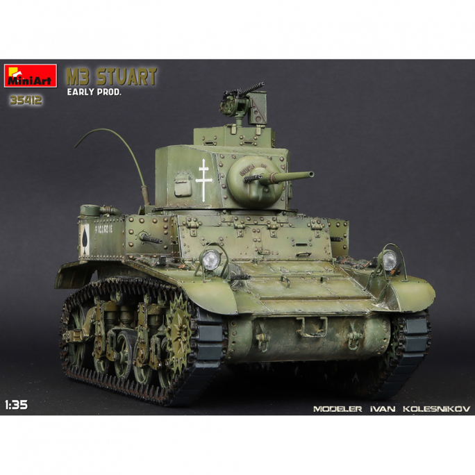 M3 Stuart Première Production, WW II Military Miniatures Series - MINIART 35412 - 1/35