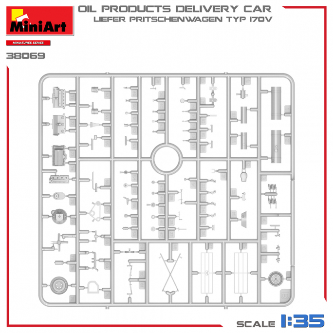 Voiture de livraison de produits petroliers, Miniatures Series - MINIART 38069 - 1/35