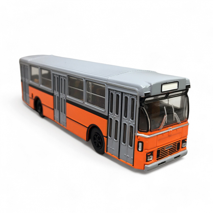 Bus, Fiat 418 AL, Gris & Orange - Brekina 59951 - HO 1/87